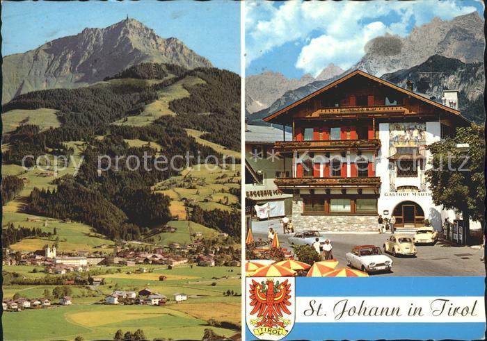 St Johann Tirol Panorama Dorfpartie