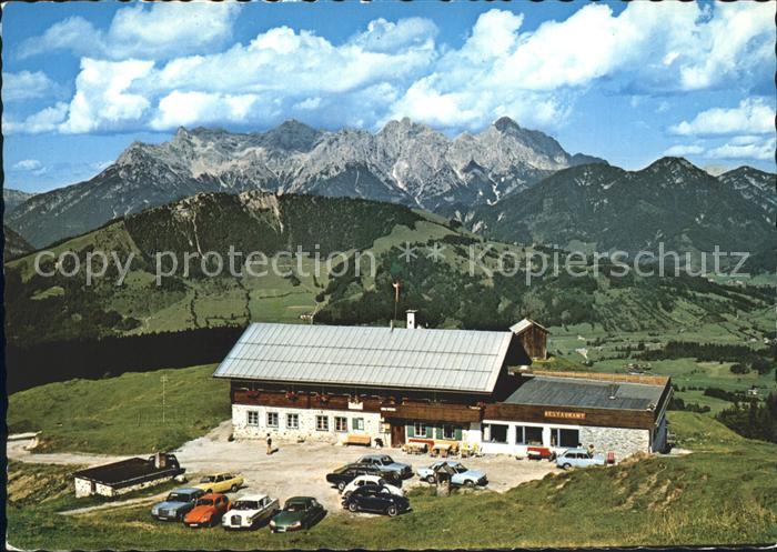 Fieberbrunn Tirol Alpengasthof Laerchfilzhochalm Lofener Steinberge