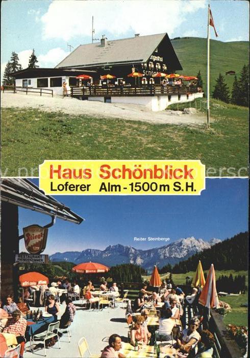 Lofer Haus Schoenblick Loferer Alm Terrasse
