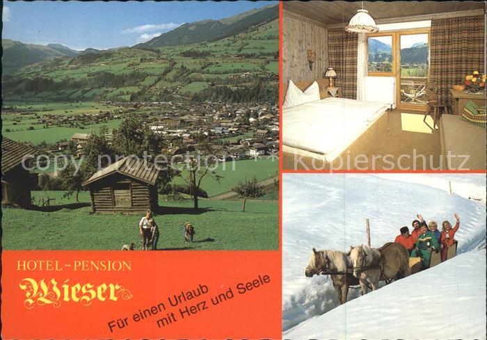 Mittersill Oberpinzgau Hotel Pension Wieser Zimmer Pferdeschlittenfahrt Panorama