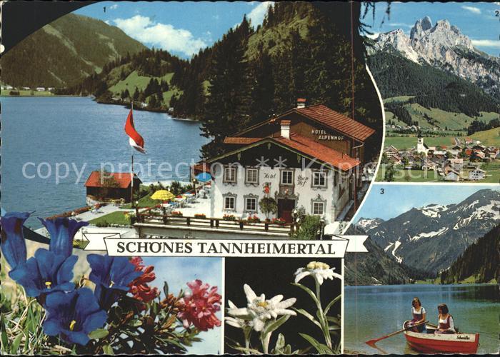 Tannheim Tirol Hotel Alpenhof Haidsee Rotfluh Gimpel Vilsalpsee mit Rauhorn