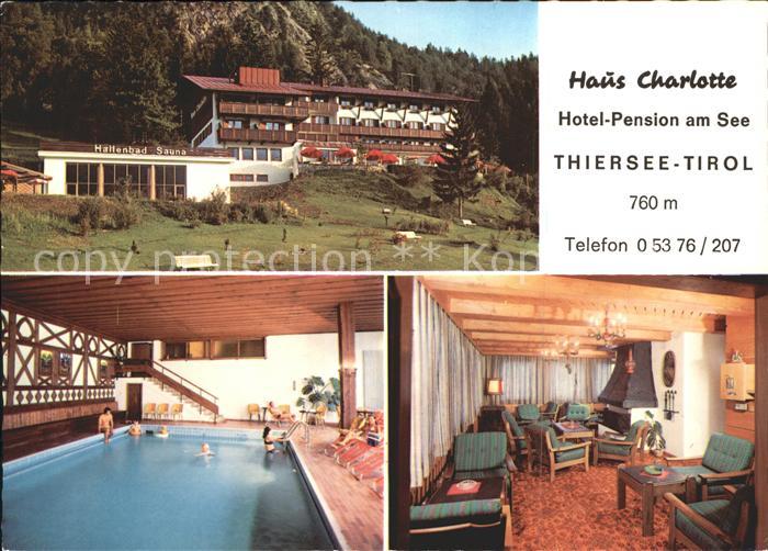 Thiersee Haus Charlotte Hotel am See Hallenbad Gastraum