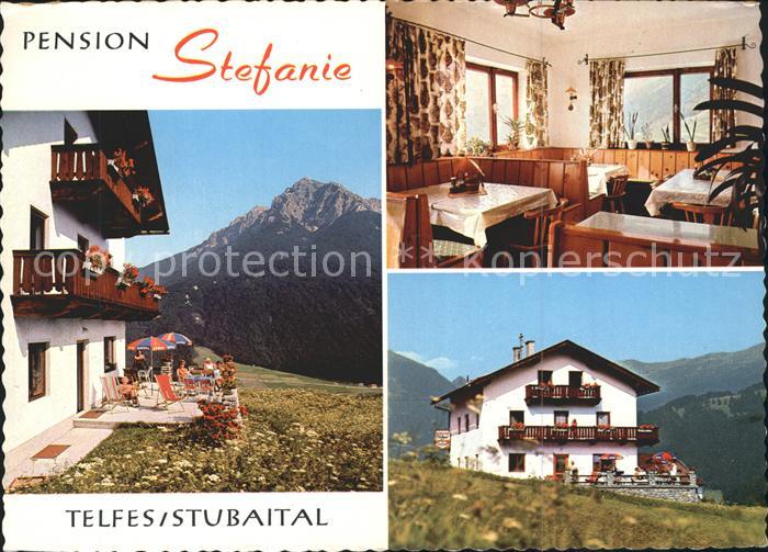 Telfes Stubai Pension Stefanie Terrasse Stube