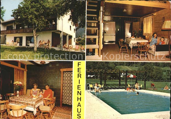 Hermagor Kaernten Ferienhaus Presseger See Gastraum Swimmingpool