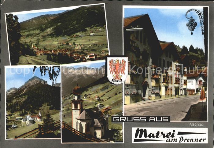 Matrei Brenner Panorama Dorfpartie Kirche