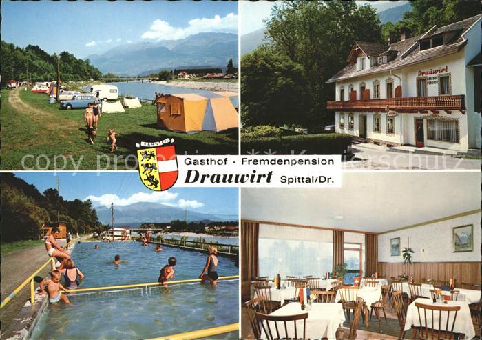 Spittal Drau Gasthof Pension Drauwirt Camping Stube Schwimmbad