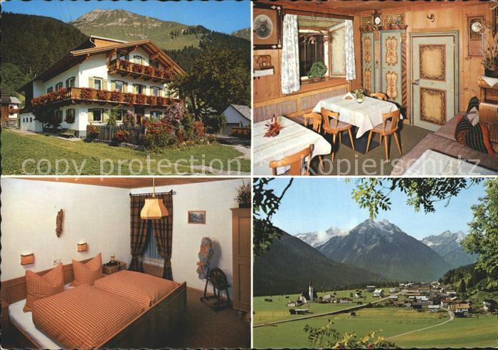 Elbigenalp Fruehstueckspension Schletterer Stube Zimmer Panorama