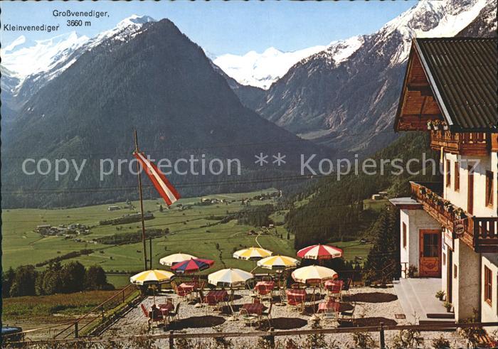 Neukirchen Grossvenediger Alpengasthof Venedigerhof Terrasse