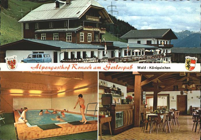 Koenigsleiten Alpengasthof Ronach am Gerlospass Hallenbad Gaststube