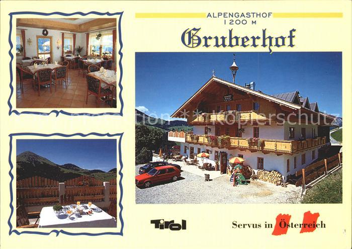Soell Tirol Alpengasthof Gruberhof Gaststube Terrasse