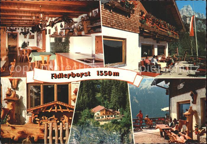 Haller Tirol Gasthof Adlerhorst Stube Brunnen Terrasse
