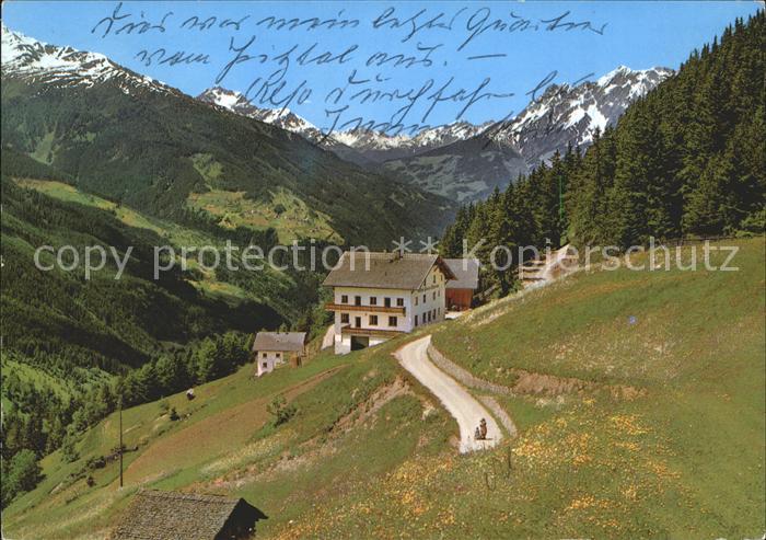 Fliess Gasthof Alpenrose mit Puschlin Hohem Riffler und Parseierspitze