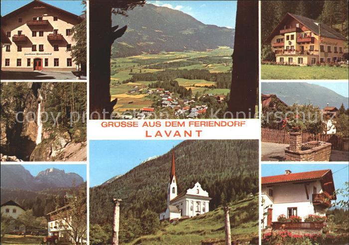 Lavant Tirol Lavanterhof Panorama Wasserfall Forellenhof Kirche