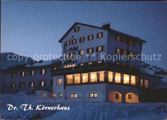 Obertauern Dr Th Koernerhaus bei Nacht