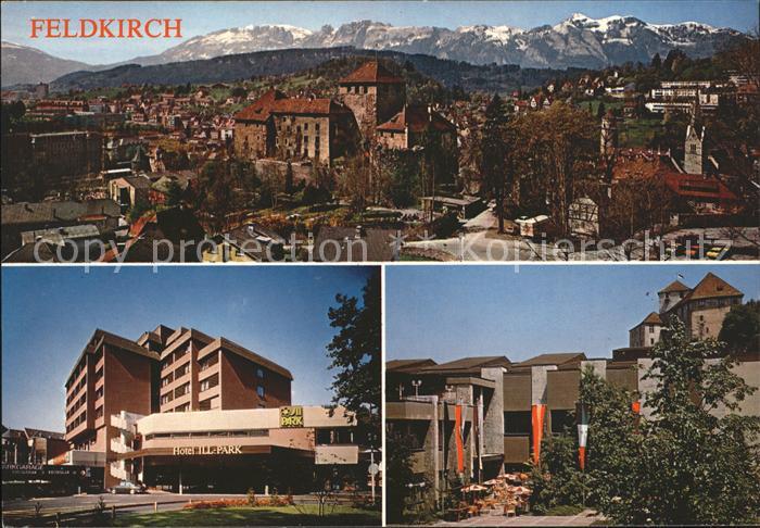 Feldkirch Vorarlberg Stadtansicht Hotel Ill Park Appartementhaeuser