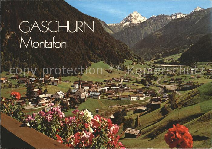 Gaschurn Vorarlberg Panorama mit Valluela