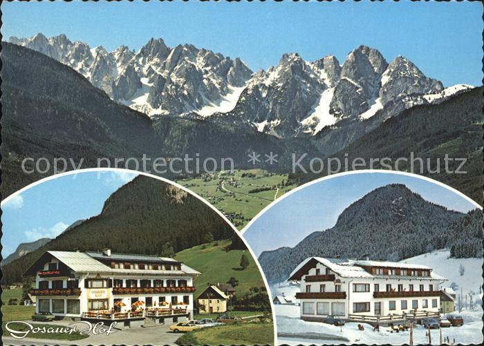 Gosau Oberoesterreich Gosauer Hof mit Dachstein