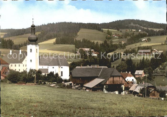 St Jakob Walde Ortsansicht mit Kirche