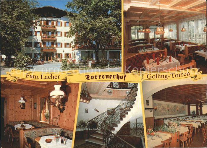 Golling Salzach Hotel Torrenerhof Gastraum Speisesaal Treppenaufgang