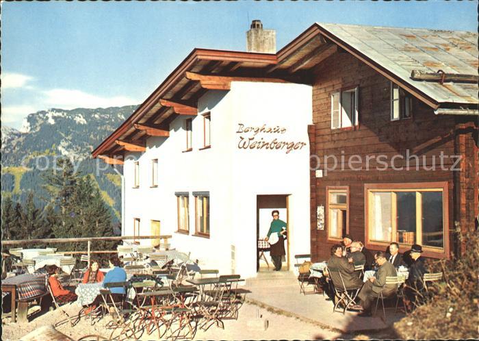 Tirol Region Berghaus Weinberger am Brentenjoch mit Zahmen Kaiser
