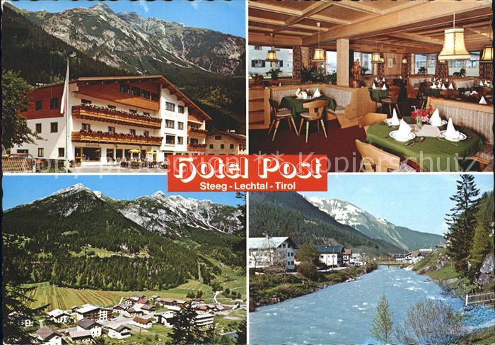 Steeg Tirol Hotel Post Gastraum Lechtal