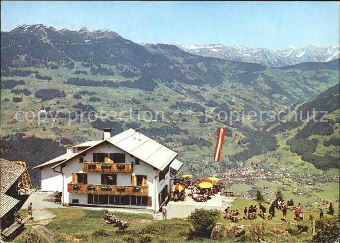 Tschagguns Vorarlberg Alpengasthof Grabs Panorama