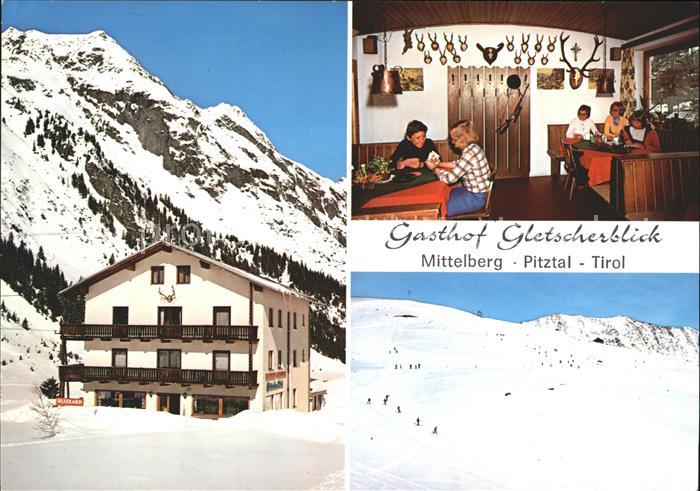 Mittelberg Pitztal Tirol Gasthof Gletscherblick Stube