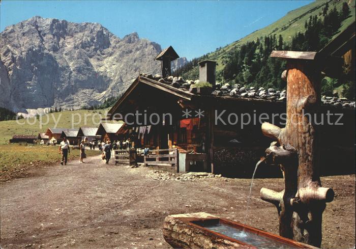 Karwendel Engalm am Gr Aahornboden mit Grubenkorspitze