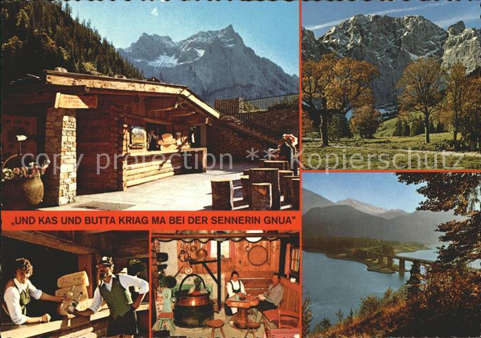 Eng Karwendel Sennhuette Kofler Kaeserei Sennerin