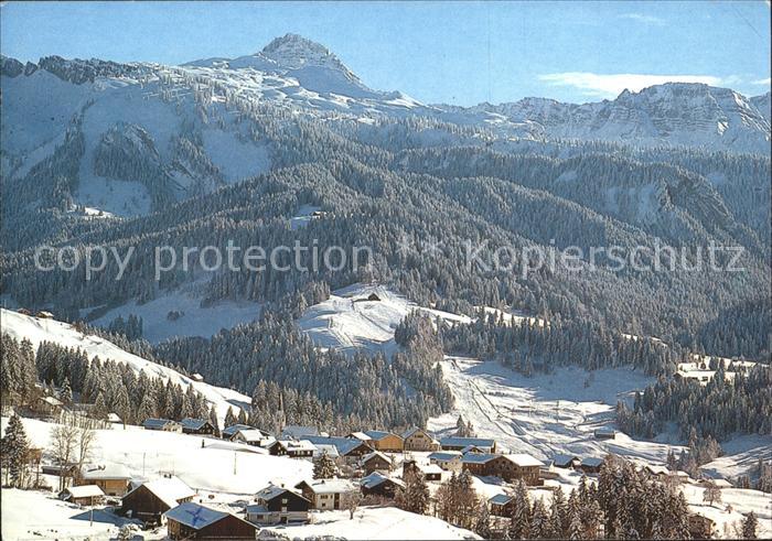 Sibratsgfaell Vorarlberg mit Hohen Ifen und Gottesackerwande