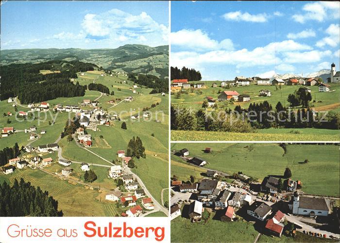 Sulzberg Vorarlberg Totalansicht Fliegeraufnahme