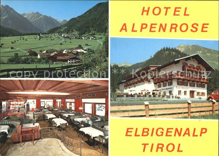 Elbigenalp Hotel Alpenrose Panorama Gastraum