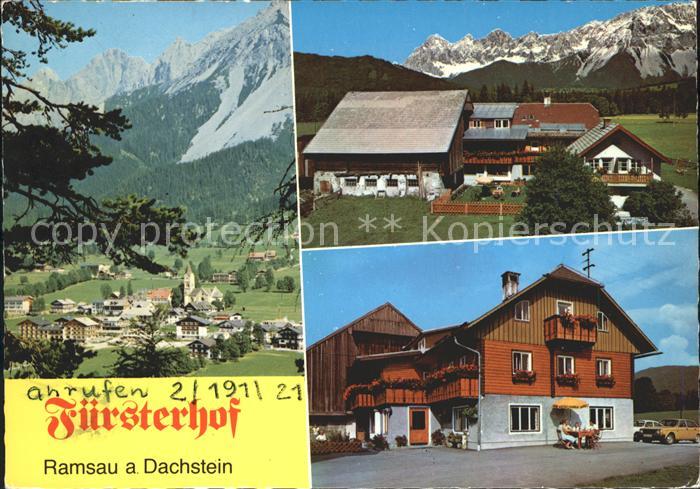 Ramsau Dachstein Steiermark Ortsansicht Bauernpension Fuersterhof