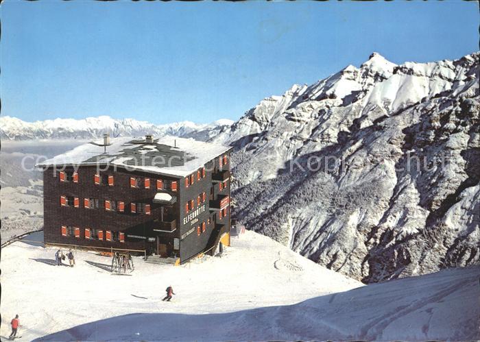 Neustift Stubaital Tirol Restaurant Ellerhuette mit Serles