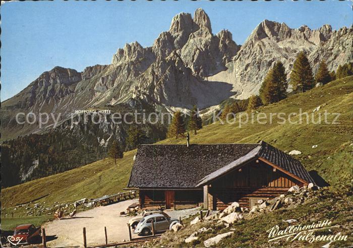 Filzmoos Jausenstation Sulzenalm Wallehen Huette mit Bischofsmuetze