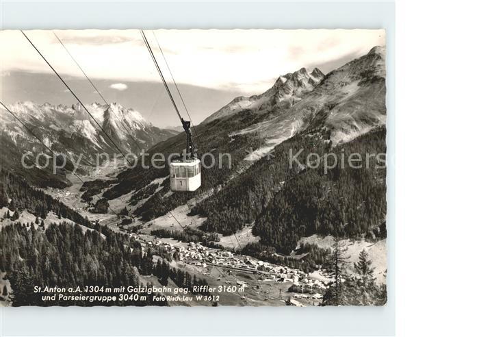 St Anton Arlberg mit Galzigbahn Riffler Parseiergruppe