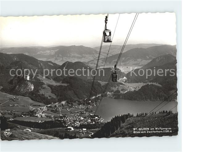 St Gilgen Salzkammergut am Wolfgangsee mit Seilbahn zum Zwoelferhorn