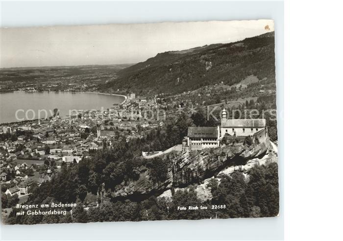 Bregenz Vorarlberg am Bodensee mit Gebhardsberg