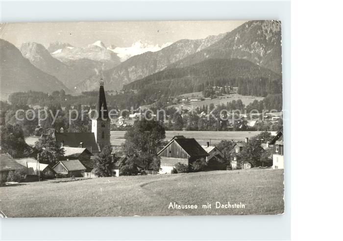 Altaussee mit Kirche und Dachstein