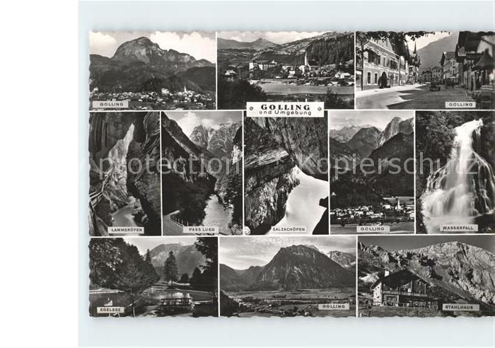 Golling Salzach Teilansichten Lammeröfen Egelsee Pass L