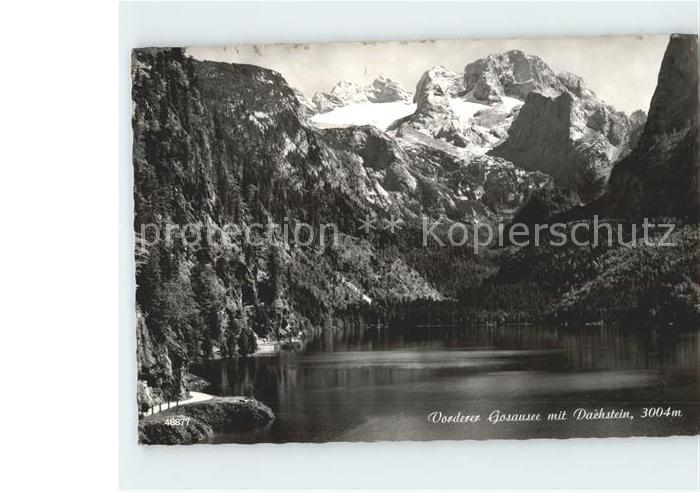 Steeg Tirol Vorderer Goransee mit Dachstein