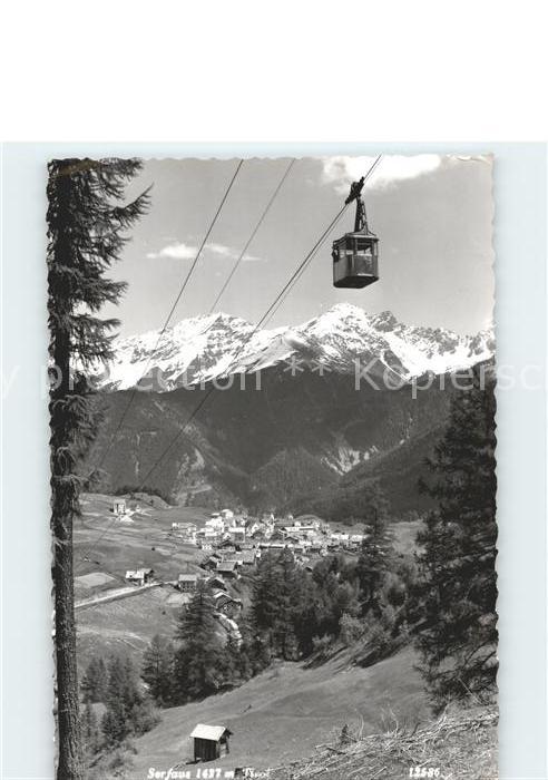 Serfaus Tirol Panorama mit Seilbahn