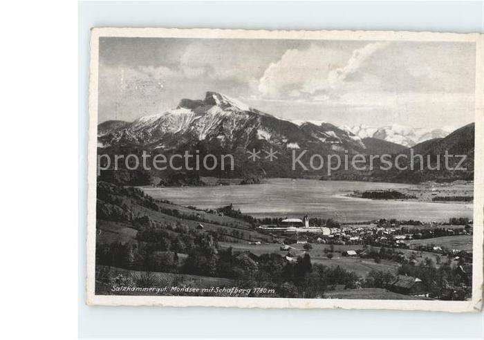 Mondsee Salzkammergut mit Schafberg