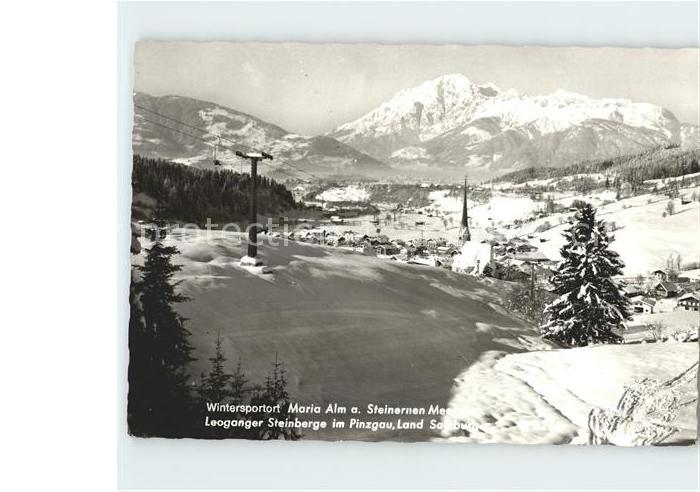 Maria Alm Steinernen Meer mit Leoganger Steinberge im Pinzgau