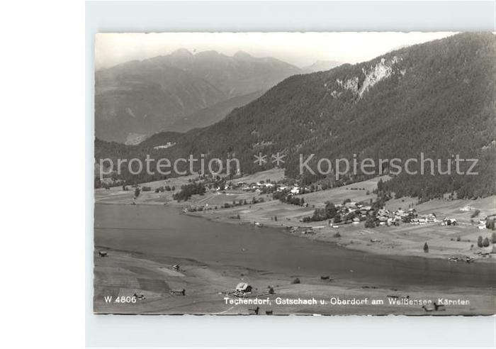 Techendorf Weissensee mit Gatschach und Oberdorf