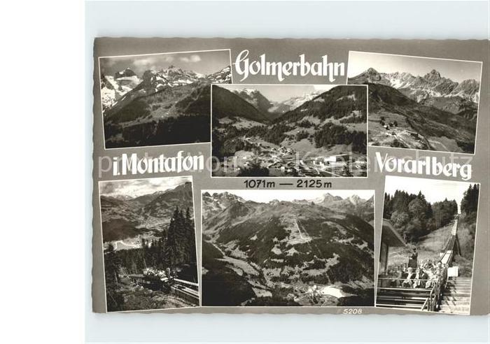 Vorarlberg Golmerbahn im Montafon Teilansichten