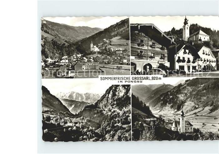 Grossarl Panorama Dorfpartie Kirche