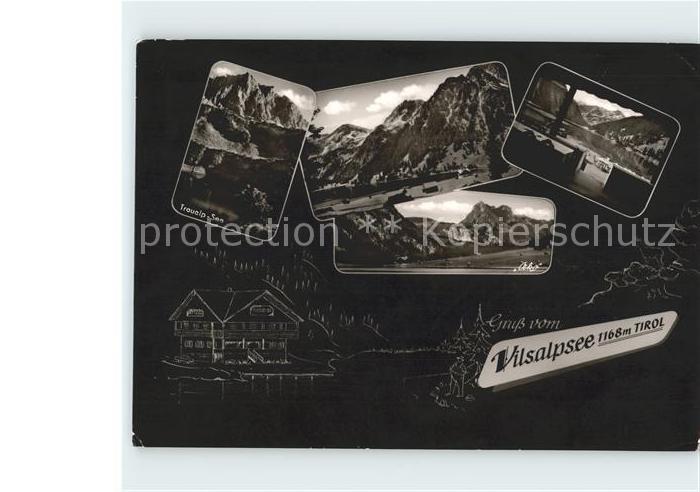 Tannheim Tirol Alpengasthof Vilsalpsee und Traualpsee