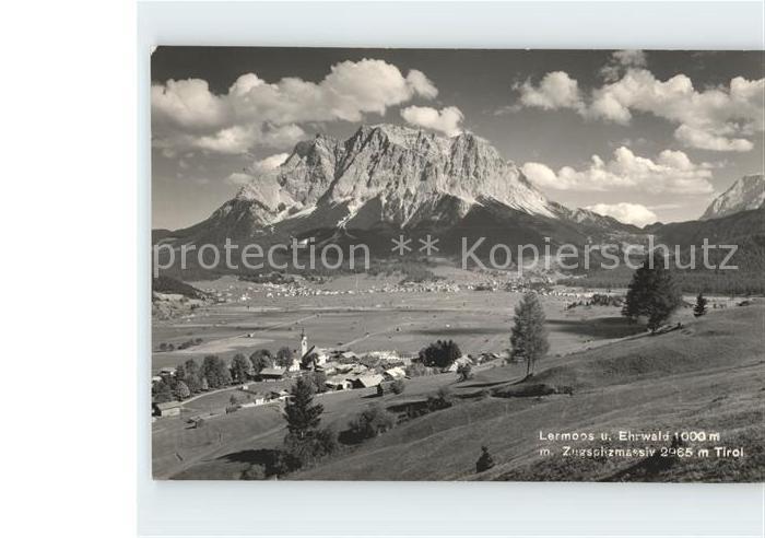 Lermoos Tirol mit Ehrwald und Zugspitzmassiv