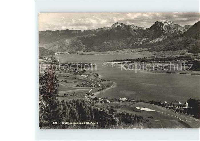 Wolfgangsee Blick vom Falkenstein